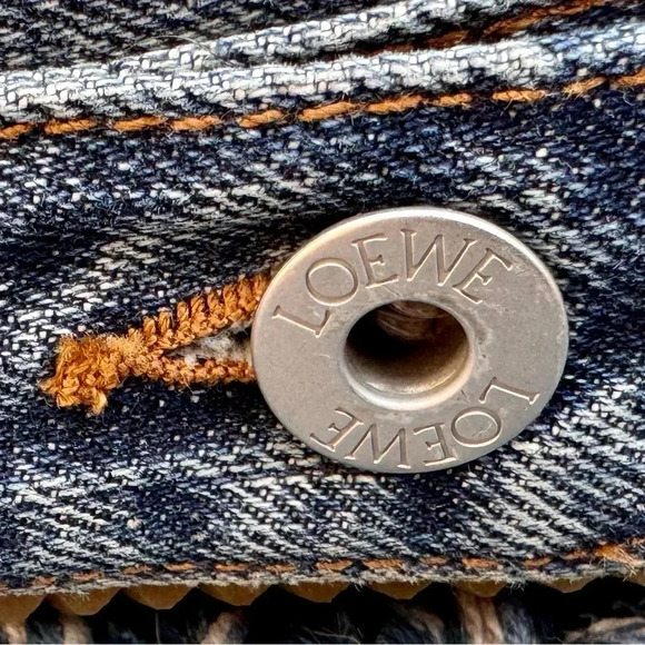 Loewe  Women’s Distressed Denim Sneakers Size 8 - Picture 7 of 12